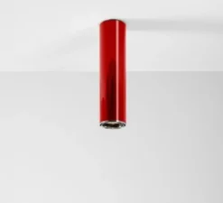 Spot, Ilio Ceiling 36, rouge, Ø9cm, H37cm - Artemide