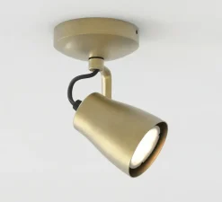 Spot, Juno Single, laiton brossé mat, L9cm, H16cm - Astro