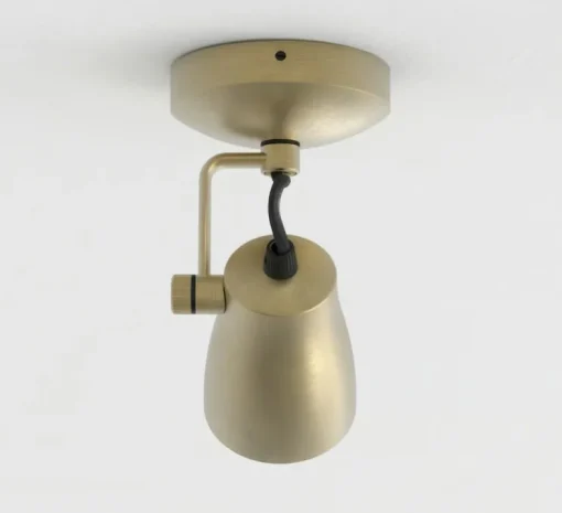 Spot, Juno Single, laiton brossé mat, L9cm, H16cm - Astro