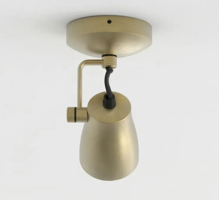 Spot, Juno Single, laiton brossé mat, L9cm, H16cm - Astro