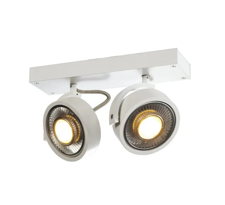 Spot, KALU double, blanc mat, L30cm, H18cm - Slv