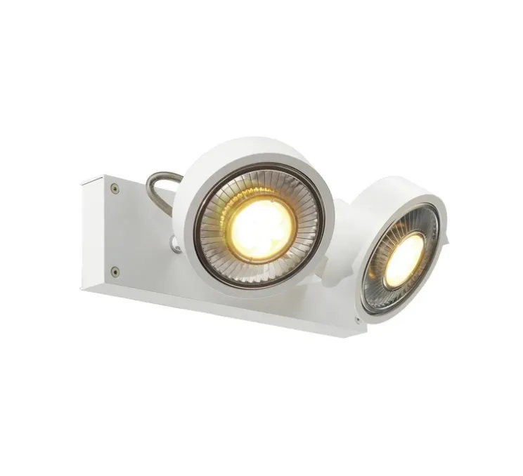 Spot, KALU double, blanc mat, L30cm, H18cm - Slv