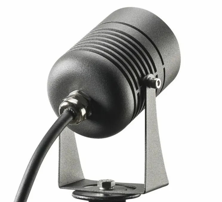 Spot, LED SPIKE, noir, IP55, LED, 3000K, 400lm, Ø6cm, H10cm - SLV