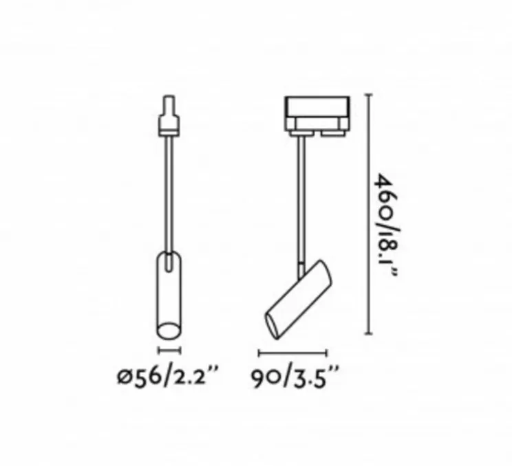 Spot, LINK, blanc, L9cm, H46cm - Faro