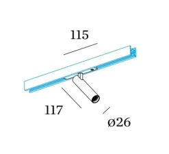 Spot, Match on Strex 1.0, blanc, LED, 2700K, 530 lm, L11,5cm, H11,7cm - Wever&Ducré