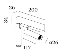 Spot, Match surface 2.0, blanc, LED, dim, 2700K, 1070 lm, L20cm, H14,7cm - Wever&Ducré