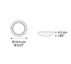 Spot, Nautilus Spot, champagne, LED, 2700K, 945 lm, Ø13,4cm, H4,2cm - Lodes