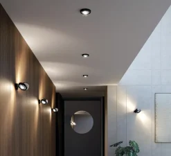 Spot, Nautilus Spot, noir mat, LED, 2700K, 945 lm, Ø13,4cm, H4,2cm - Lodes