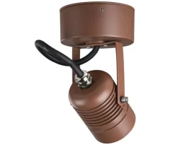 Spot ou applique en saillie, Led spot, rouille, IP65, LED, 3000K, 400 lm, L8cm, H11cm - SLV