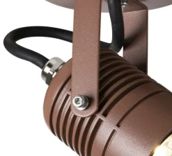 Spot ou applique en saillie, Led spot, rouille, IP65, LED, 3000K, 400 lm, L8cm, H11cm - SLV