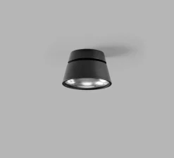 Spot ou applique en saillie, VANTAGE 1, noir, LED, dim, 2700K, 540 lm, Ø10cm, H7cm - Light Point