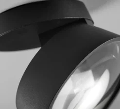 Spot ou applique en saillie, VANTAGE 1, noir, LED, dim, 2700K, 540 lm, Ø10cm, H7cm - Light Point