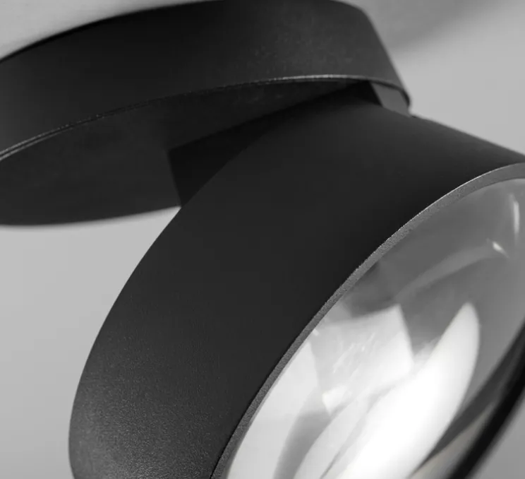 Spot ou applique en saillie, VANTAGE 1, noir, LED, dim, 2700K, 540 lm, Ø10cm, H7cm - Light Point