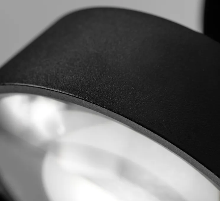 Spot ou applique en saillie, VANTAGE 1, noir, LED, dim, 2700K, 540 lm, Ø10cm, H7cm - Light Point