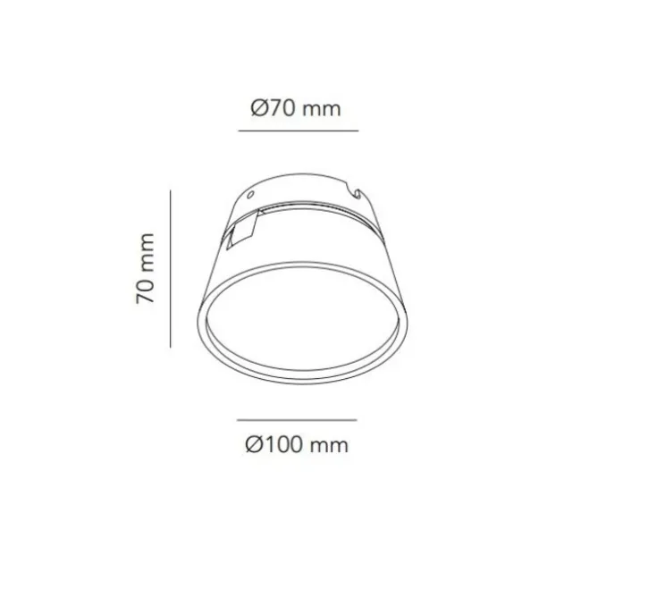 Spot ou applique en saillie, VANTAGE 1, noir, LED, dim, 2700K, 540 lm, Ø10cm, H7cm - Light Point