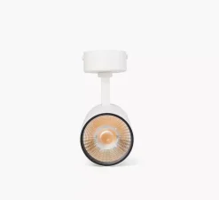 Spot ou applique en saillie, Fost 28W, blanc, 36°, LED, dim, 2700K, 2189 lm, Ø7cm, H16,5cm - Faro