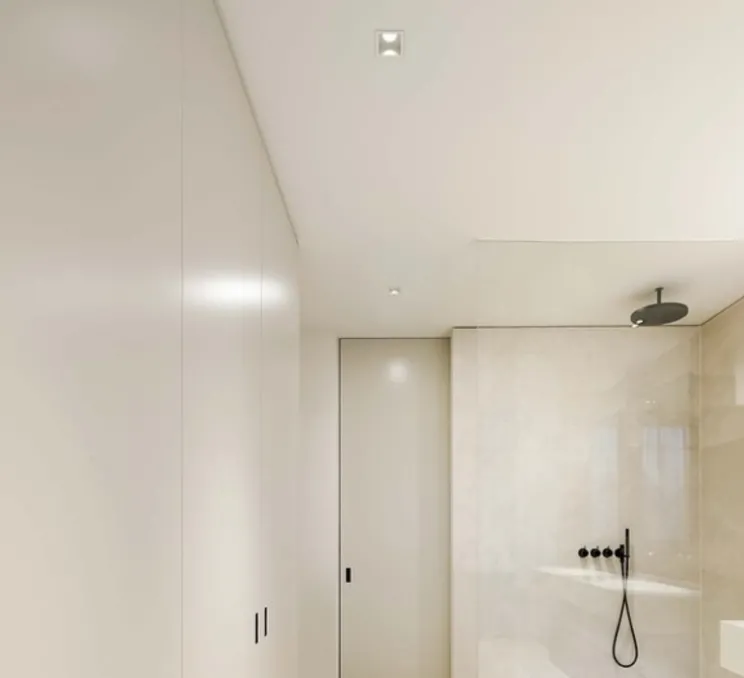 Spot, Plafonnier, Plano IP44 1.0 MR16, blanc, IP44,Ø8,5cm, H8,3cm - Wever & Ducré