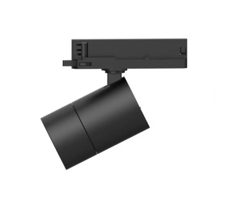 Spot pour rail, Access, angle réglable 22 à 60°, noir mat, LED, 3000K, 2580 à 3200 lm, Ø8cm, H18,6cm - Zambelis
