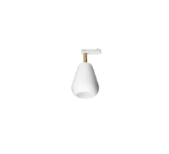 Spot pour rail, Anoli, or nordique, blanc, Ø10cm, H20cm - Nuura