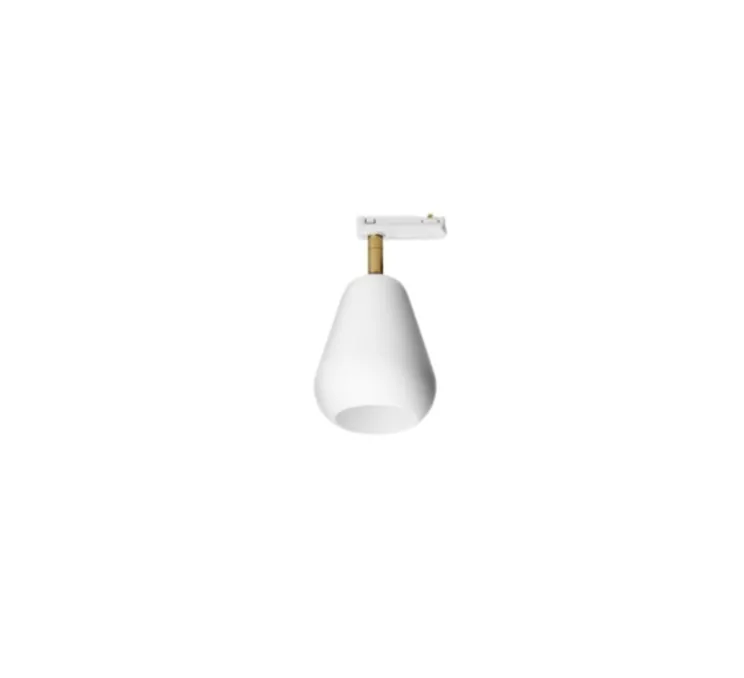 Spot pour rail, Anoli, or nordique, blanc, Ø10cm, H20cm - Nuura