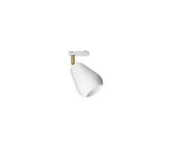 Spot pour rail, Anoli, or nordique, blanc, Ø10cm, H20cm - Nuura