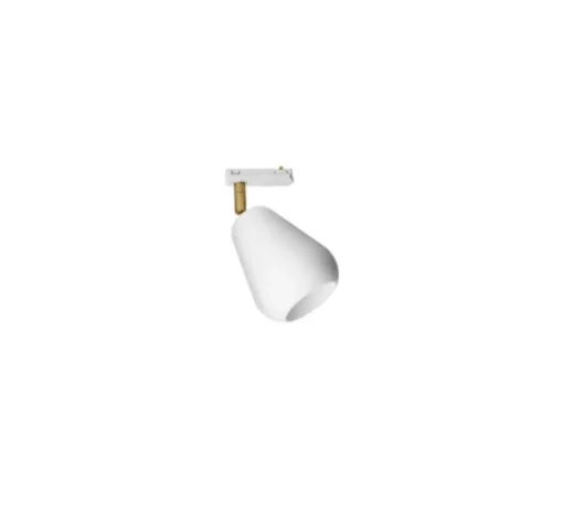 Spot pour rail, Anoli, or nordique, blanc, Ø10cm, H20cm - Nuura