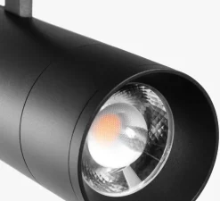 Spot pour rail, Capri, noir, LED, dim casambi, 3000K, 1780 lm, Ø7,3cm, H17cm - Ilti Luce