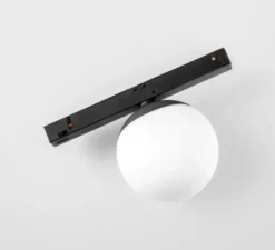 Spot pour rail, Gamin Track 48V 90 1x, noir, LED, dim, 3000K, 610 lm, Ø9cm, H9,4cm - Modular