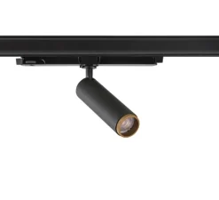 Spot pour rail, GRIP! M, noir et or, dim, LED, 2000-3000K, 1000lm, Ø4,3cm, H14,7cm - SLV