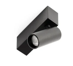 Spot pour rail, Neso Hole 40°, noir, LED, 2700K, 430 lm, L16,3cm, H10cm - Faro Architectural