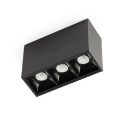 Spot pour rail, Neso Point 3, noir, LED, 2700K, 283 lm, L8,4cm, H5,6cm - Faro Architectural