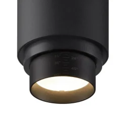 Spot pour rail, Numinos Zoom M Dali, noir, LED, dim, 3000K, 1800 lm, L19cm, H16,5cm - SLV