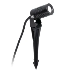 Spot, Projecteur avec piquet Balder, noir, IP67, LED, 3000K, 212 lm, L4cm, H28cm - Faro