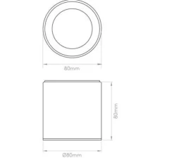 Spot salle de bain, Kos II Round 85 classic, chrome poli, IP65, Ø8,5cm, H8,5cm - ASTRO