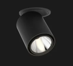 Spot semi-encastré, Atlas, noir, LED, 2700K, 1983lm, Ø9cm, H11cm - Doxis