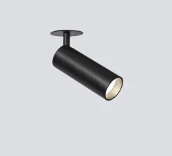 Spot semi-encastré, Focus 40 R, noir, LED, 3000K, 745 lm, Ø4cm, H11cm - ONOK