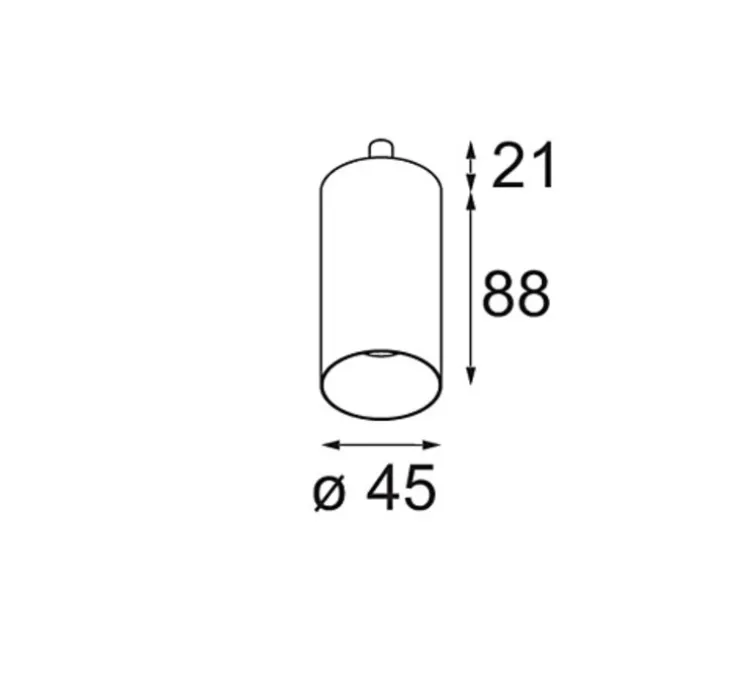 Spot semi-encastré, Minude Jack Adjustable 45 1x, noir chromé, LED, dim, 2700K, 578 lm, Ø4,5cm, H8,8cm - Modular