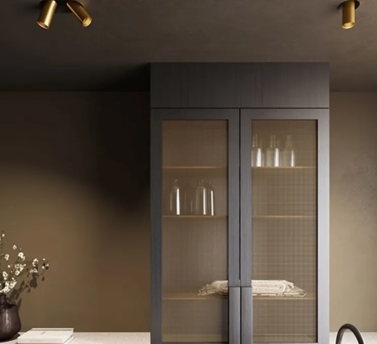 Spot semi-encastré, Minude Jack, ano champagne, LED, 2700k, 449/605 lm, Ø4,5cm, H8,8cm - Modular