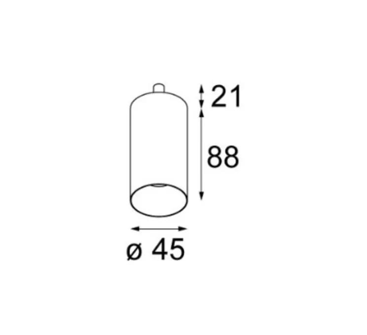 Spot semi-encastré, Minude Jack, ano champagne, LED, 2700k, 449/605 lm, Ø4,5cm, H8,8cm - Modular
