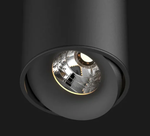Spot, Titan 140 Cone, 40°, noir mat, LED, 3000k, 1156lm, Ø8cm, H14cm - Doxis
