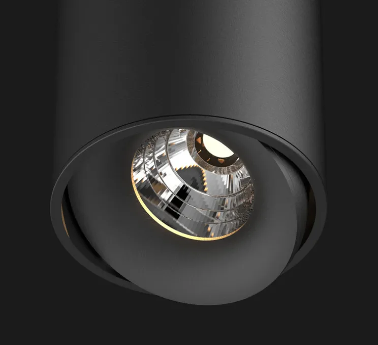 Spot, Titan 140 Cone, 40°, noir mat, LED, 3000k, 1156lm, Ø8cm, H14cm - Doxis