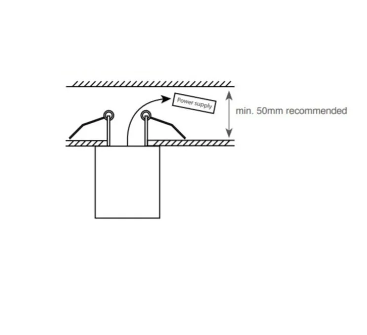 Spot, Titan Semi-recessed, anti-glare, LED, 40°, 836lm, 2700K, blanc, Ø8cm, H7.2cm - Doxis