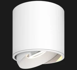 Spot, Titan Semi-Recessed Organic, 40°, blanc mat, dim, LED, 2700K, 1100lm, Ø8cm, H7,2cm - Doxis