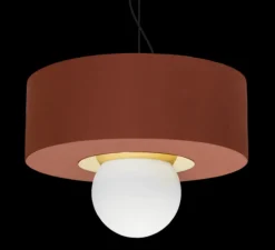 Suspension, 2.03, Brique, LED, Ø34cm, H29cm - HAOS