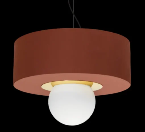 Suspension, 2.03, Brique, LED, Ø34cm, H29cm - HAOS