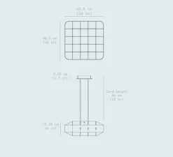 Suspension, 1979, Bronze Detroit, LED, dim, 3000K, 2400 lm, L40,5cm, H15,25cm - Darmes