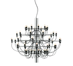 Suspension, 2097/50, chromé (ampoules transparentes), 2200K, Ø100cm, H88cm - Flos