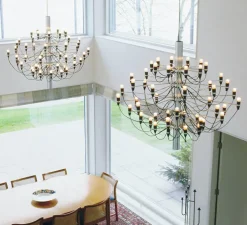 Suspension, 2097/50, chromé (ampoules dépolies), 2700K, Ø100cm, H88cm - Flos