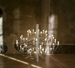 Suspension, 2097/50 Clear Bulbs , blanc, Ø100cm, H88cm - Flos