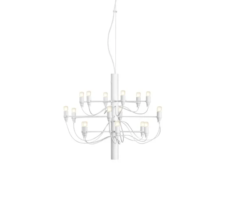 Suspension, 2097/18 Frosted Bulbs , blanc, Ø69cm, H51cm - Flos